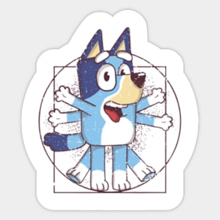 bluey funny Sticker